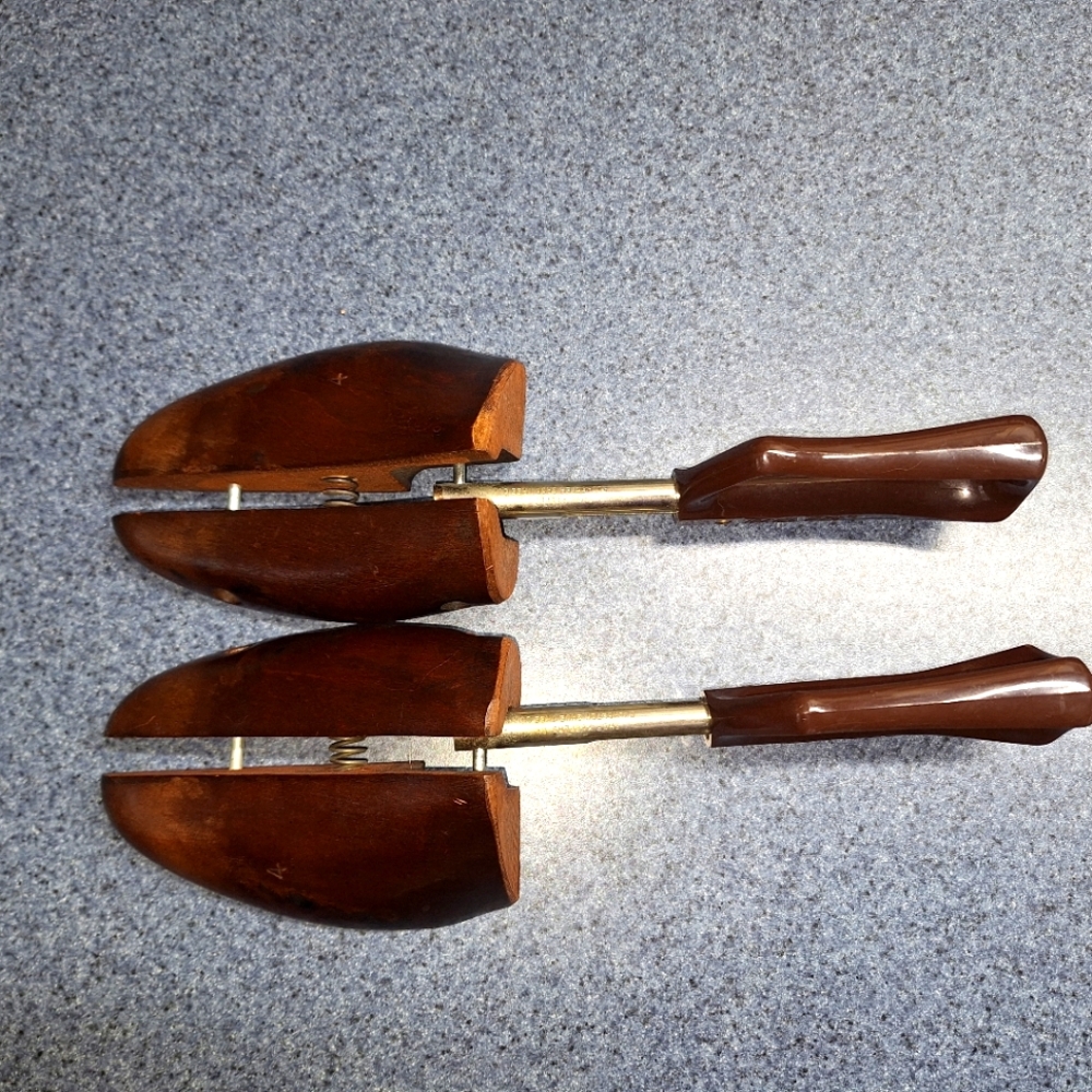 Vintage 1960's, Rochester Shoe Tree Company Forms, Wooden & Metal Patent#1599900
